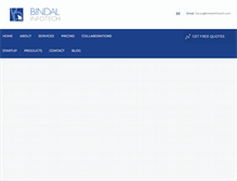 Tablet Screenshot of bindalinfotech.com